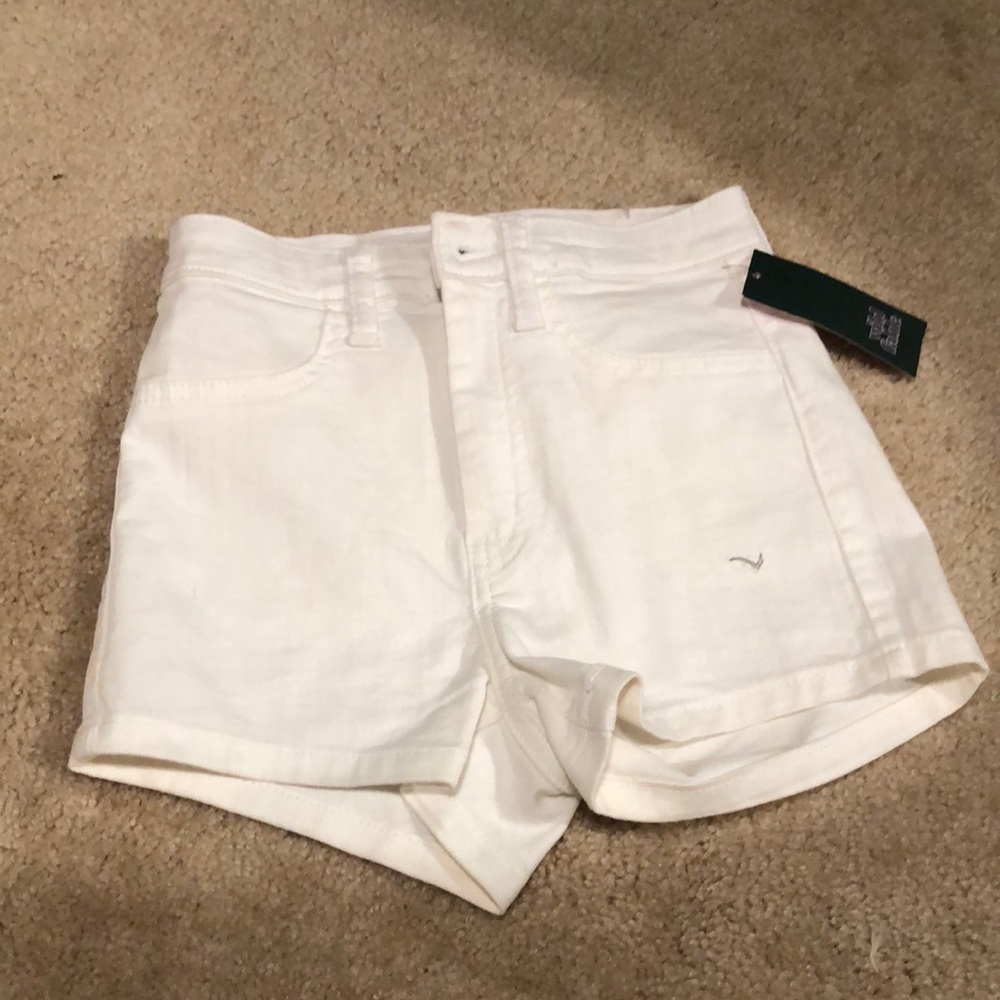 White kids jean shorts